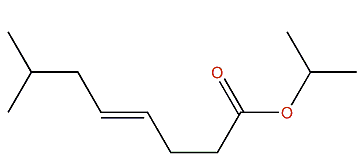 Isopropyl (E)-7-methyl-4-octenoate